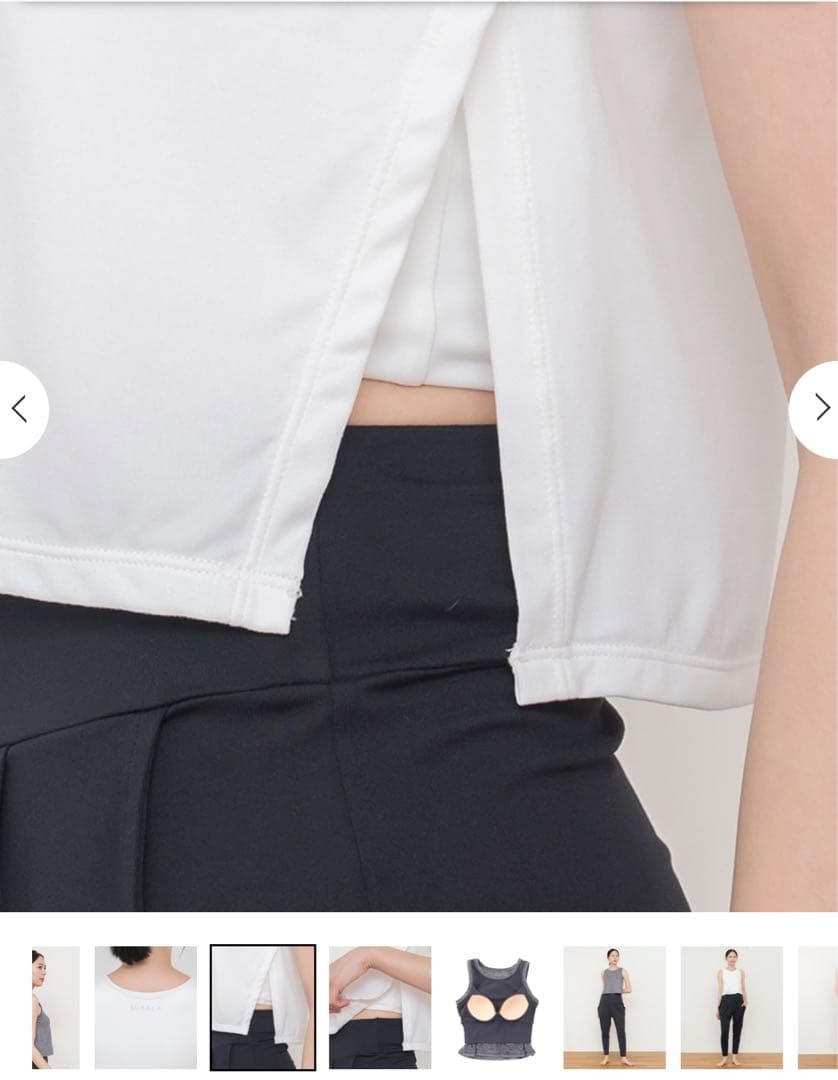【美品】グレー ストレッチタンクトップ Ｍサイズ