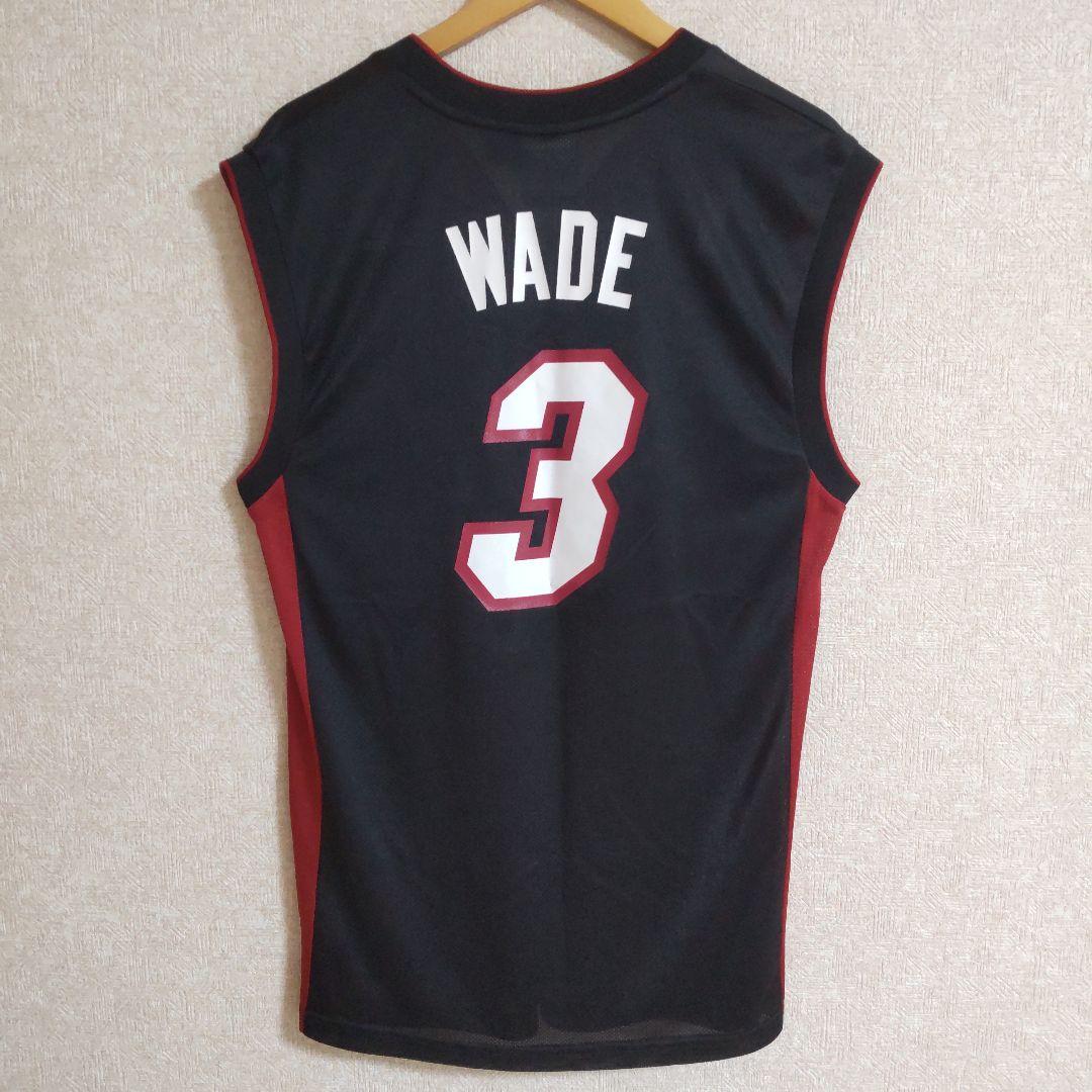 アディダス NBA マイアミヒート ゲームシャツ 3番 ドウェイン ウェイド M