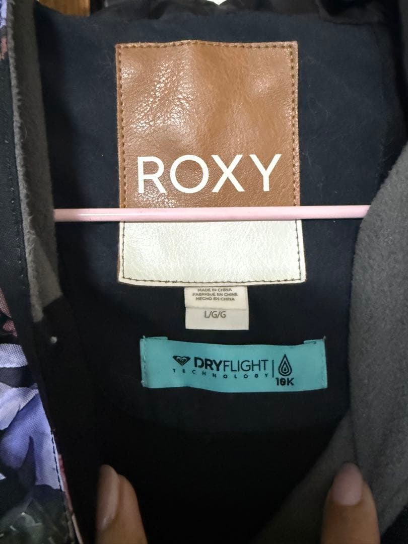 ROXY 花柄 スノーボードジャケット レディース L 美品