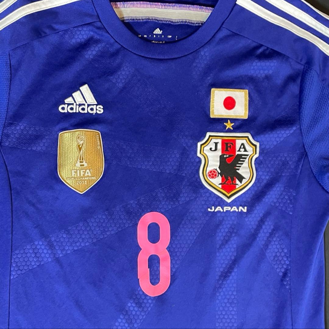 【正規・超希少】2011年W杯優勝パッチ 宮間あや #8 日本代表準優勝ユニ・L