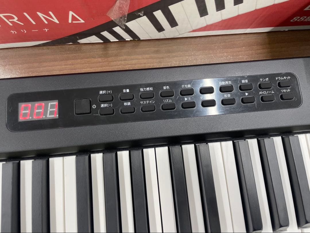 電子ピアノ　88鍵盤　充電タイプ　スリム軽量 ブラック