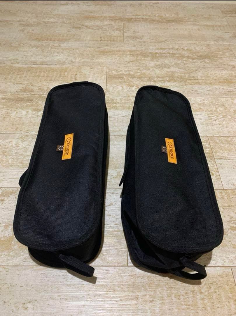 S’moreアルミハイバックチェア ブラック 2脚セット スモア美品