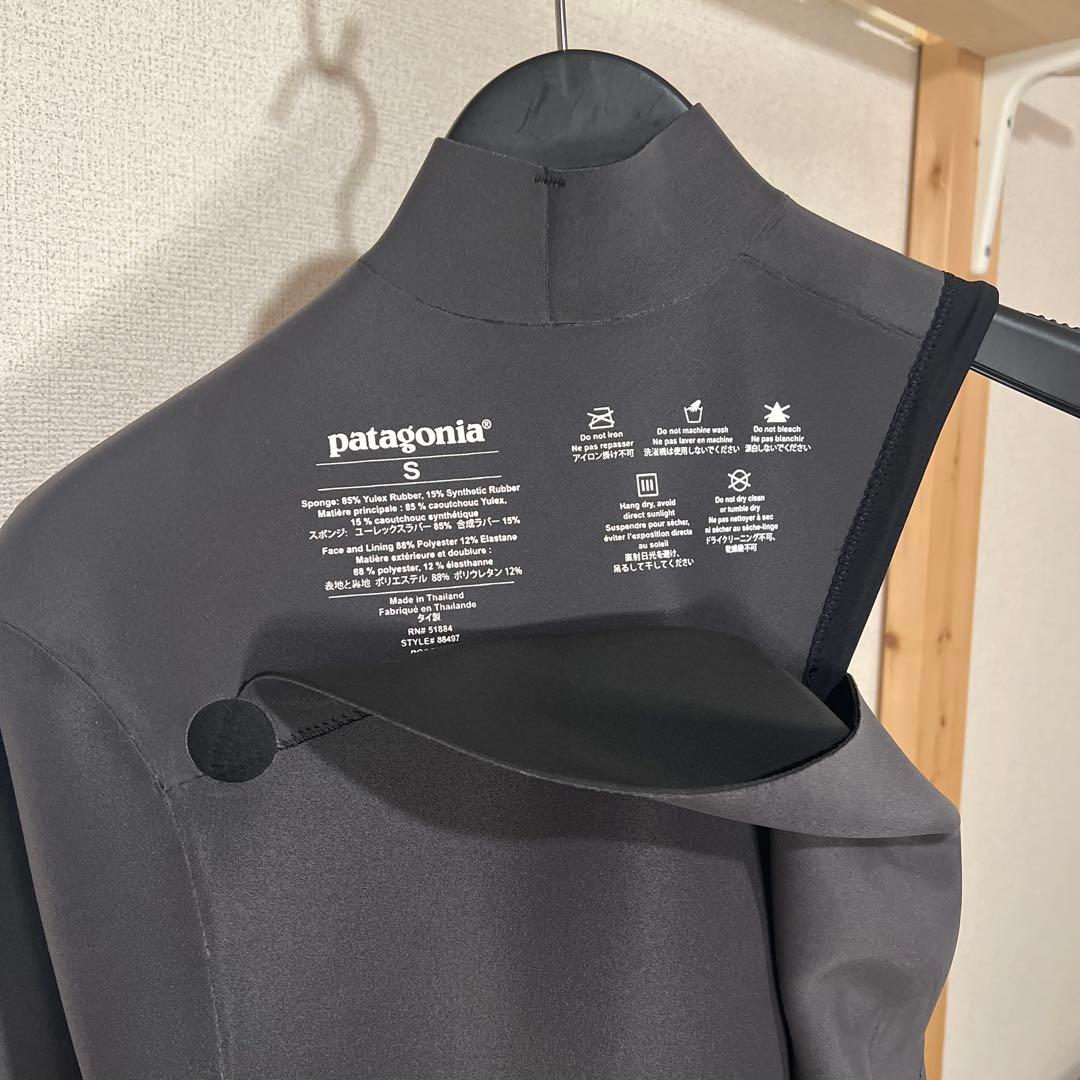 patagonia ブラック ロングスプリングウェットスーツ 2mm Ｓサイズ