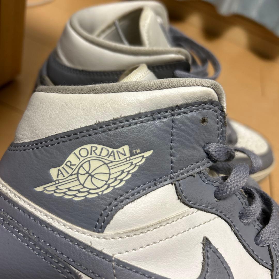 Air Jordan ホワイト×グレー 美品 クラシックデザイン(24 cm )