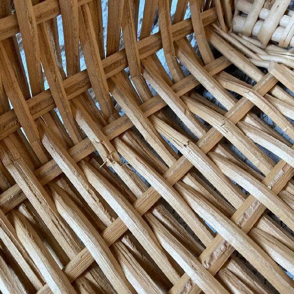 ヴィンテージ*大きな ウィロー ランドリーバスケット*脱衣かご 柳籠 カゴ 収納