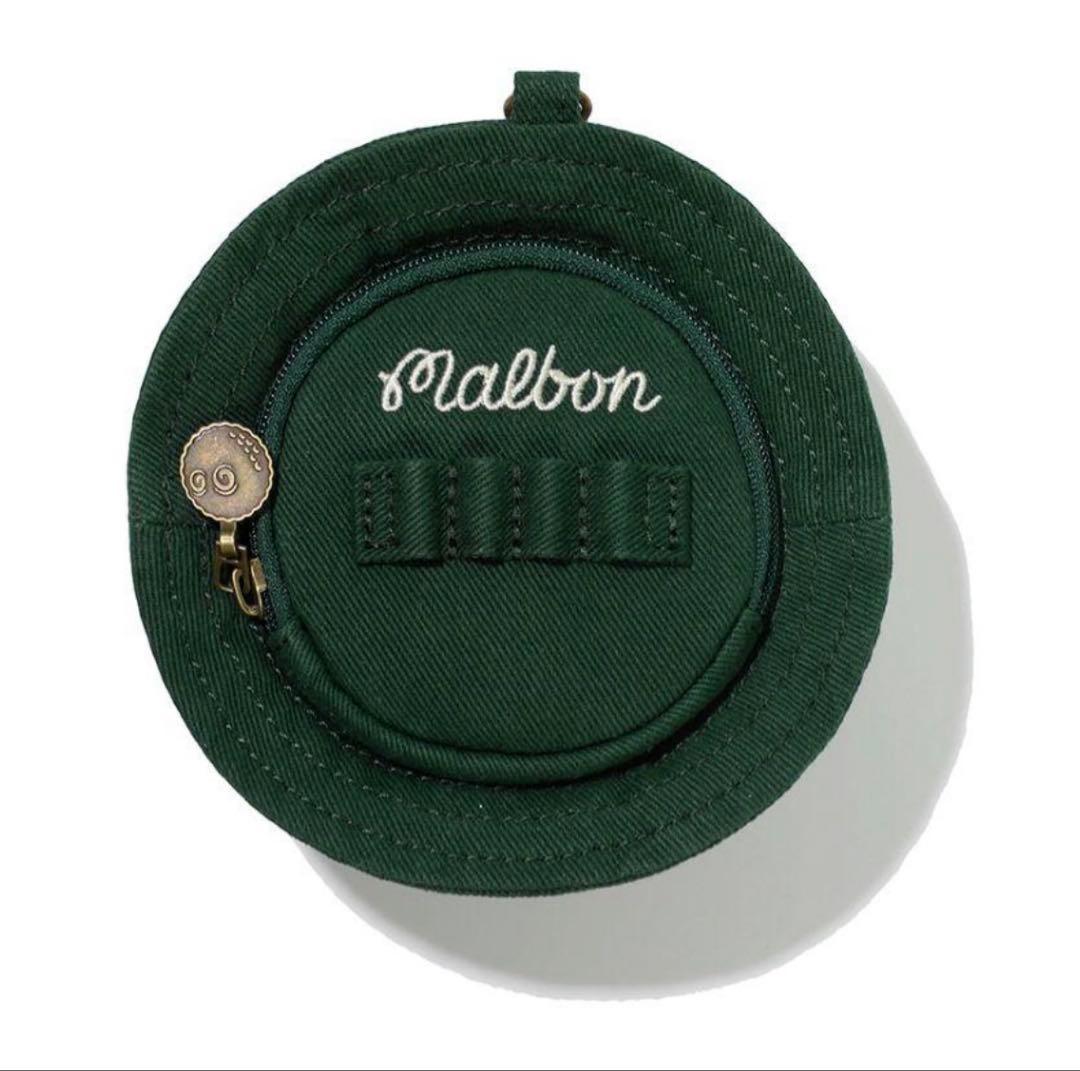 ボールケース　緑　マルボンゴルフ MALBON GOLF キーホルダー