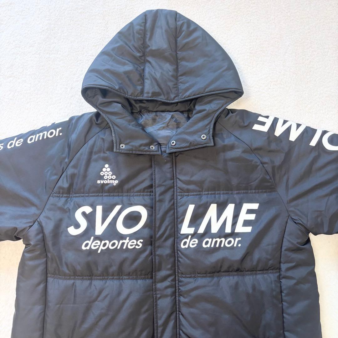 【極美品】SVOLME スボルメ　フード付きロングベンチコート　黒　Mサイズ