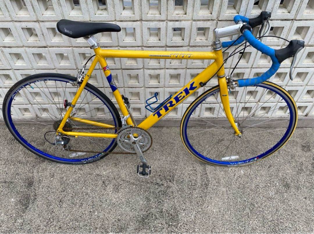 TREK 1000 イエロー　ブルー　ロードバイク