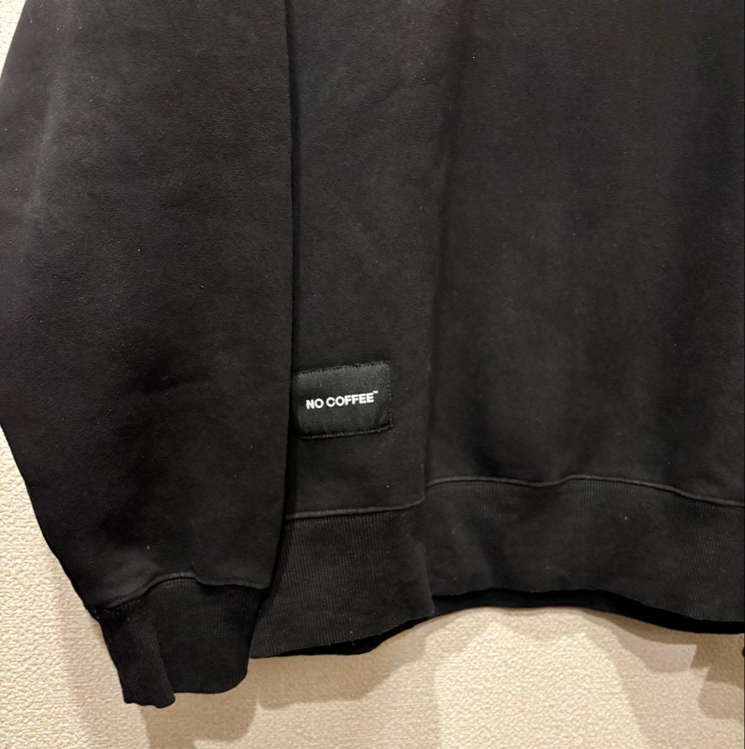 NO COFFEE CLUBHAUS ゴルフ スウェット ブラック L