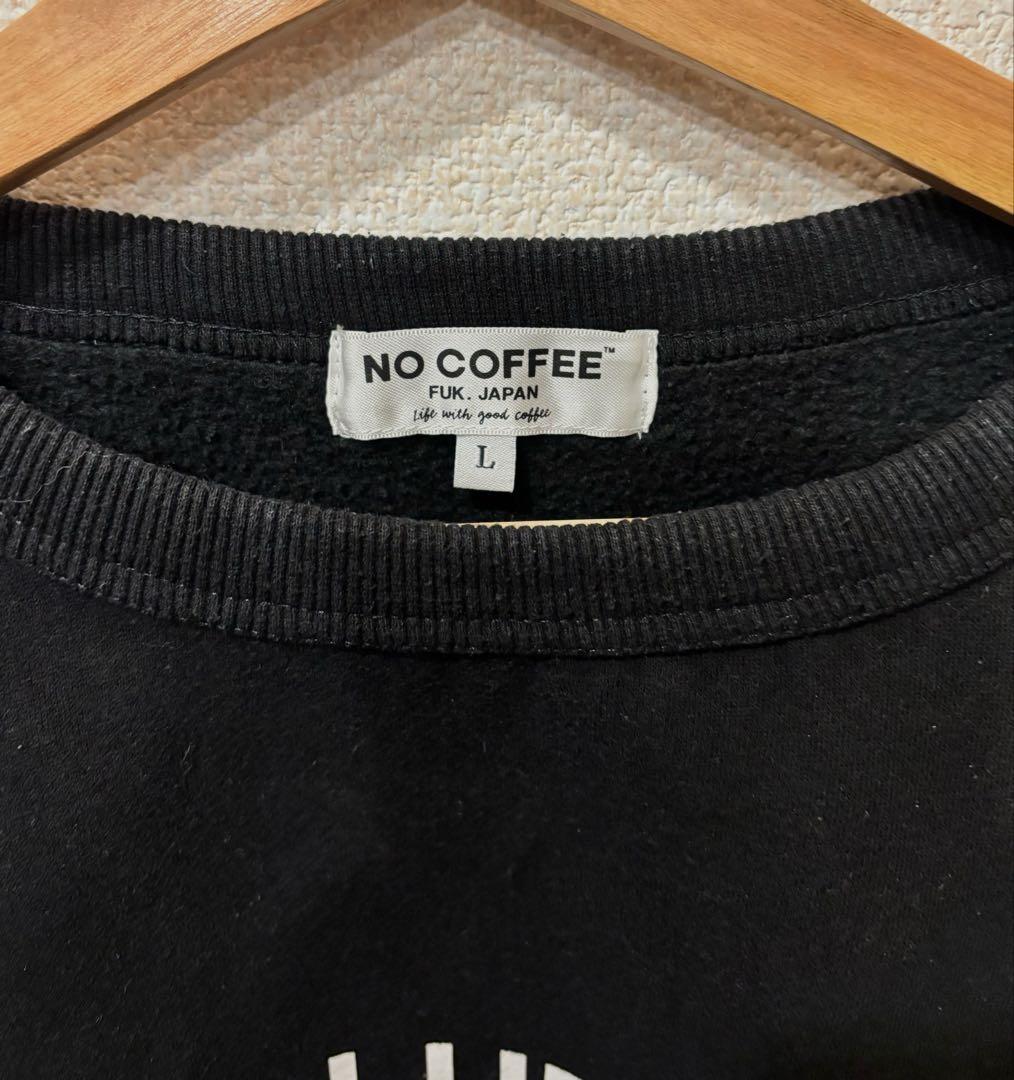 NO COFFEE CLUBHAUS ゴルフ スウェット ブラック L