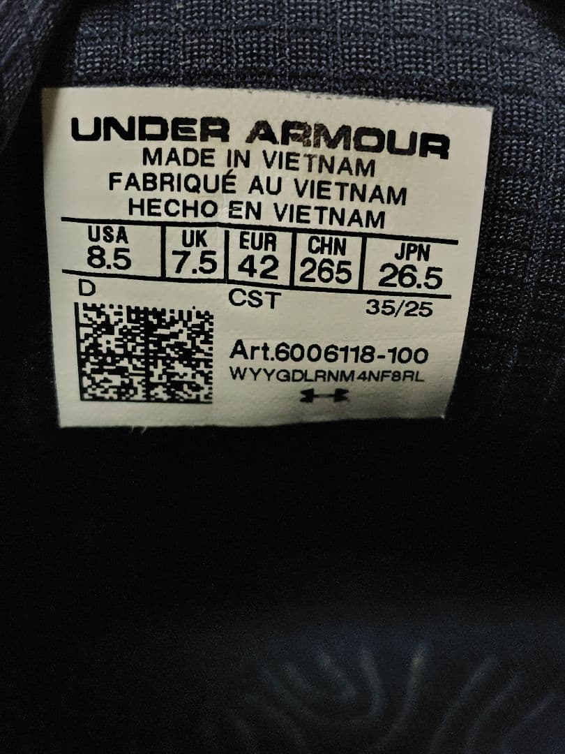 UNDER ARMOUR ゴルフシューズ ホワイト
