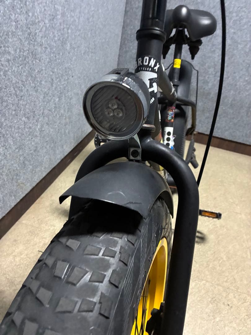 BRONX 自転車 黒/黄 太タイヤ