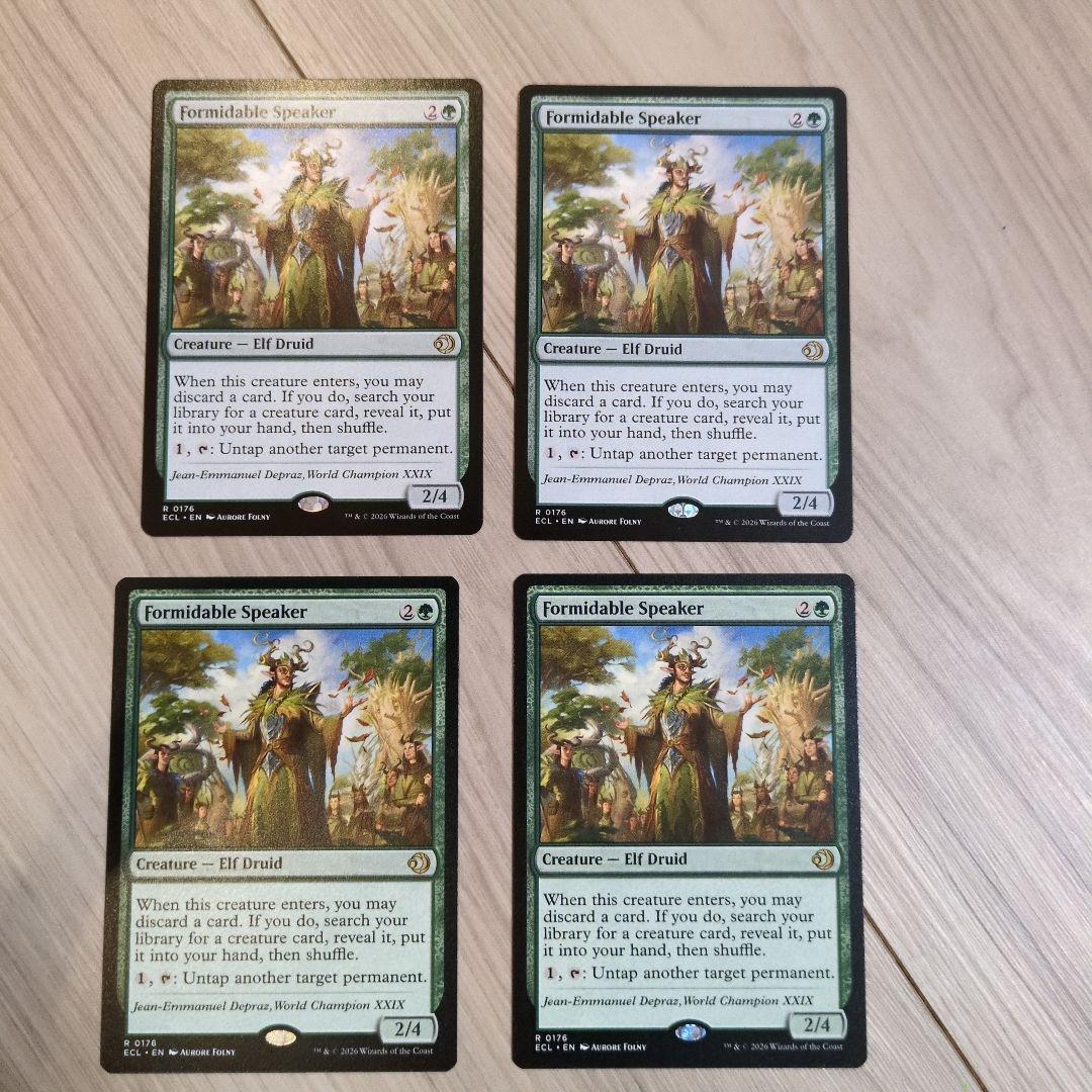 MTG 並外れた語り部 Formidable Speaker 4枚