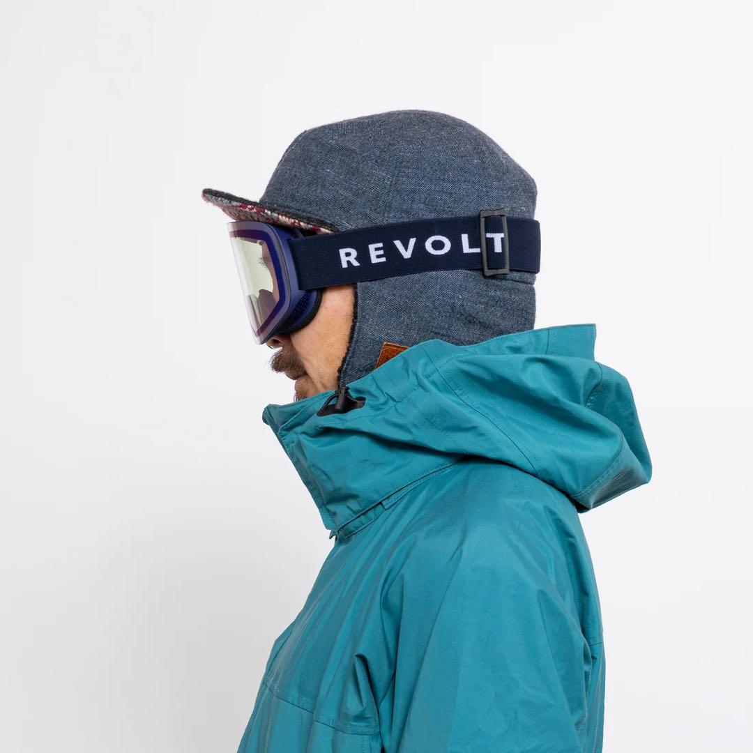 【試着のみ】REVOLT 調光平面ミラーレンズ フレームレス ゴーグル リボルト