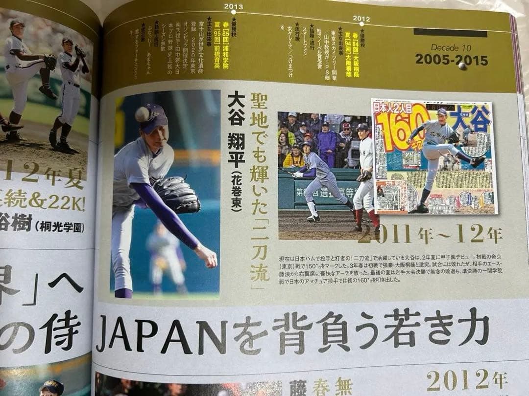 大谷翔平　花巻東高校時代掲載号　雑誌