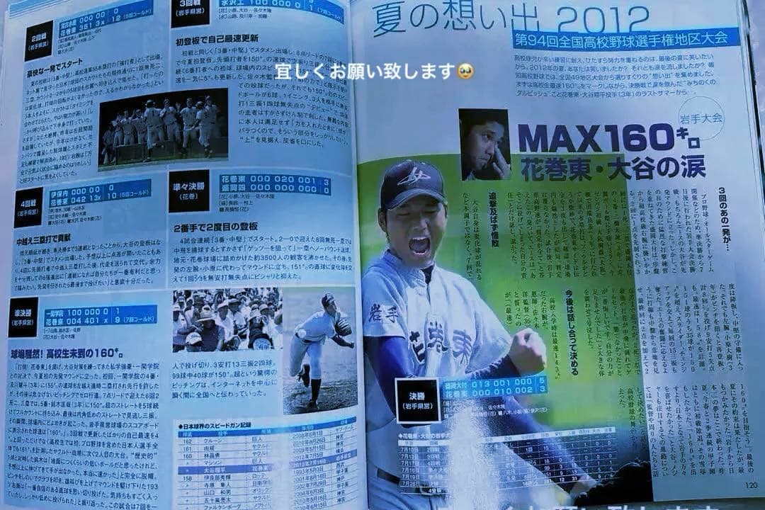 大谷翔平　花巻東高校時代掲載号　雑誌