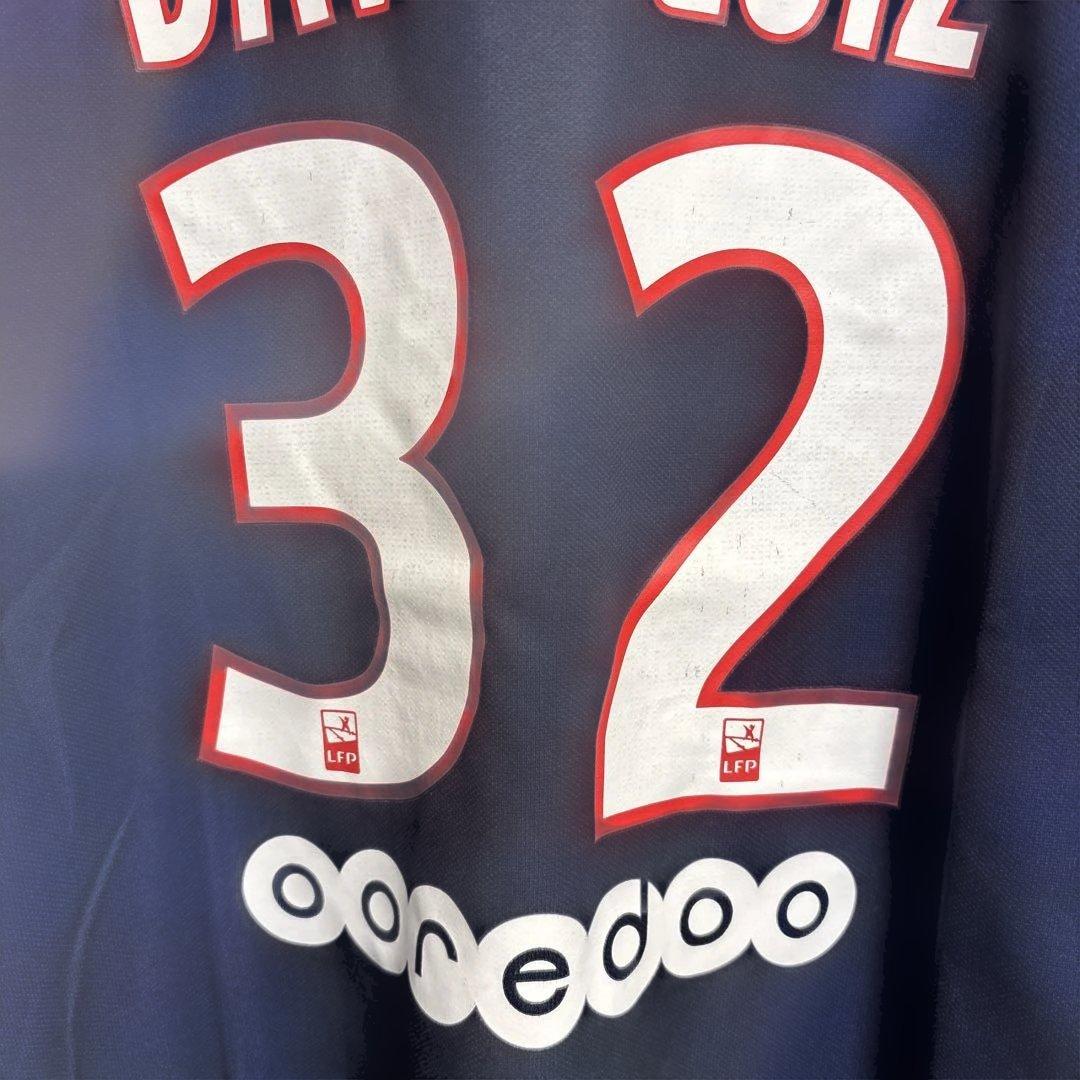 正規品中古　ダビドルイス　パリサンジェルマン　サッカーユニフォーム