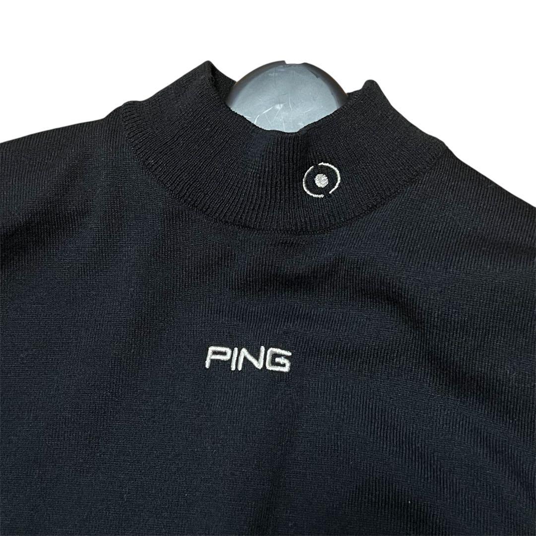 PING ブラック ニット　セーター　レディース　L
