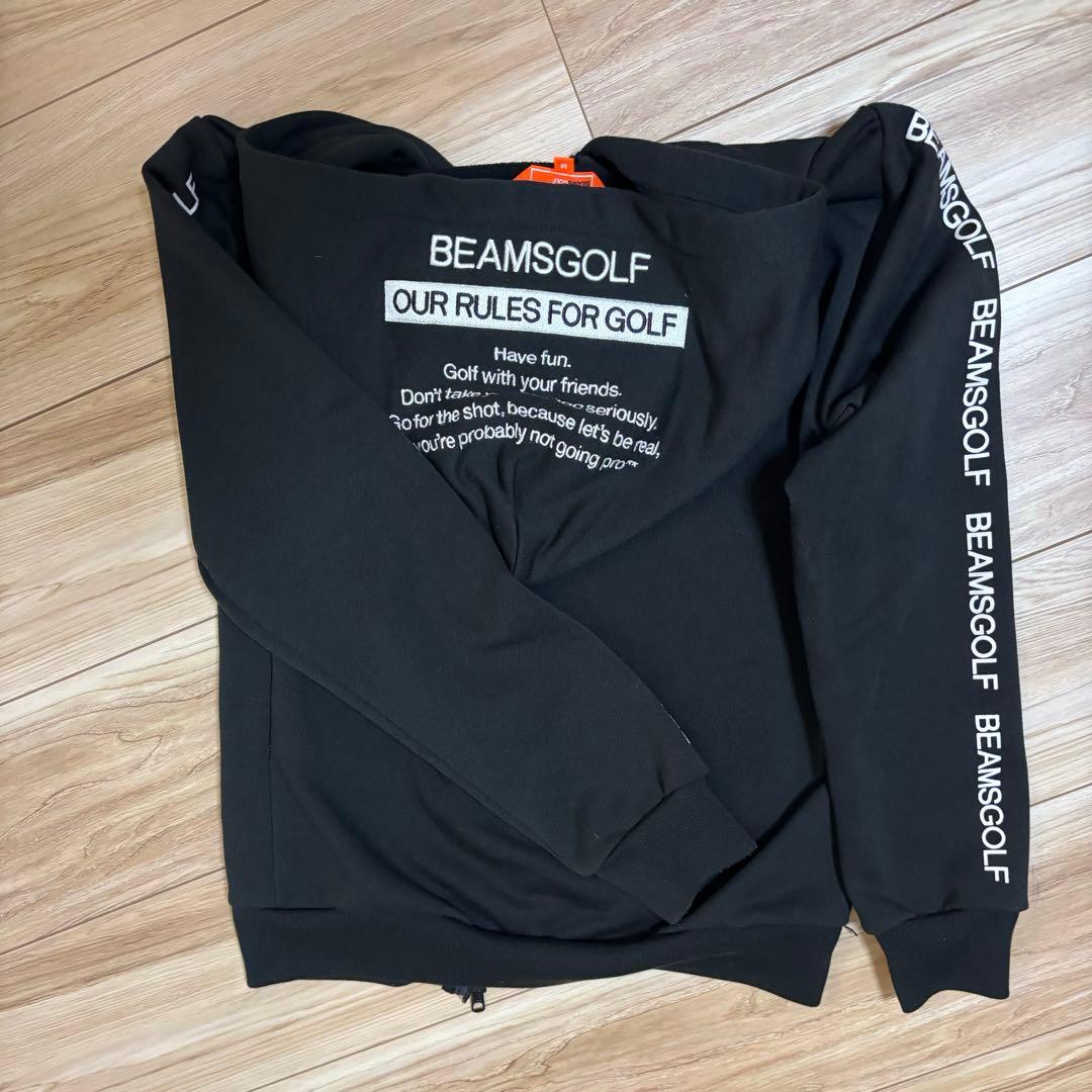 beams golfフード付きジップパーカー
