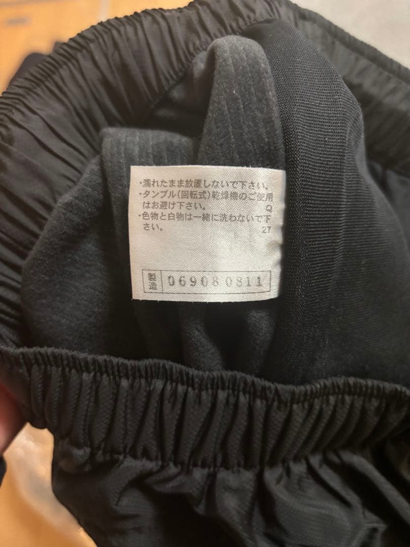 【MizunoPro】 フリースジャケット　上下セット 黒×ゴールド　上M 下L