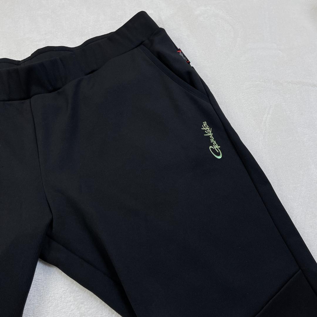 大きいサイズ　Gamakatsu　裏起毛フィッシングパンツ　ブラック