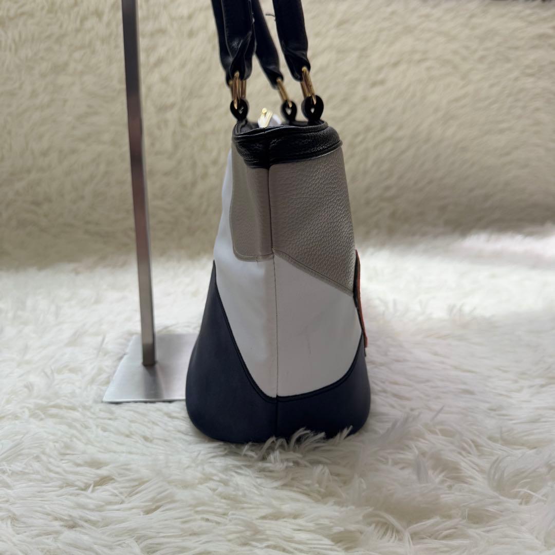 ラッセルノ カートバッグ グレー×ネイビー×ホワイト ゴルフ RUSSELUNO