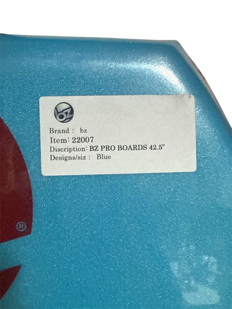 【新品未使用】BZ Pro Boards ボディボード 42.5インチ　ブルー