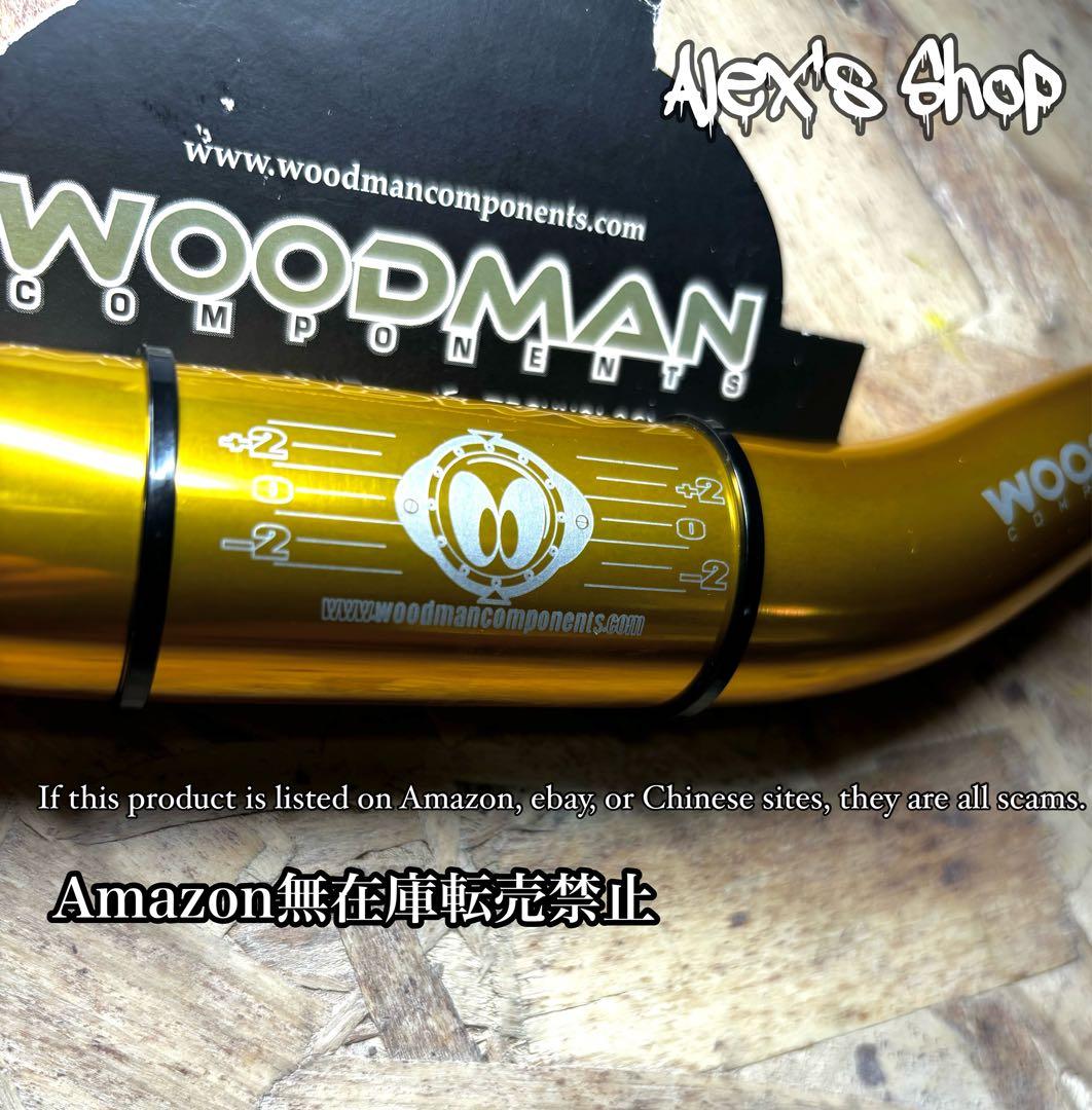 送料込み新品WOODMAN ワイドンワイルドXS3 XL ライザーバー ゴールド