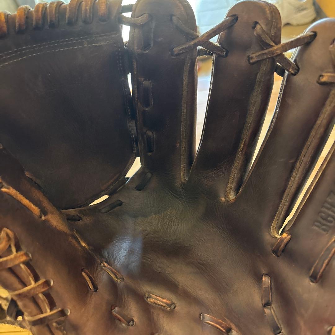 アシックスゴールドステージ硬式野球グローブ ブラウン レザー