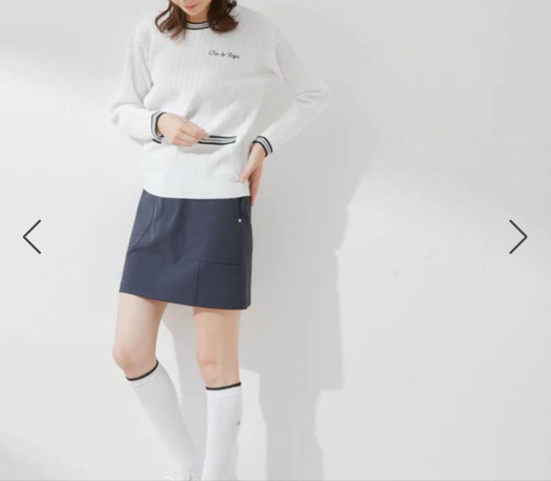 【完売品】JUN&ROPE ミニケーブル柄プレート使い 長袖プルオーバー L