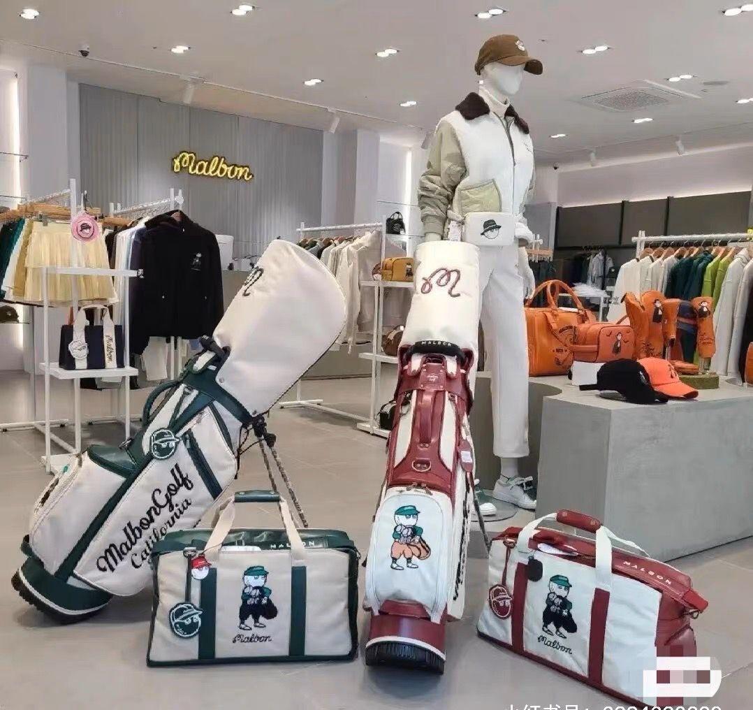 新入荷★マルボンゴルフキャディバッグベージュグリーン