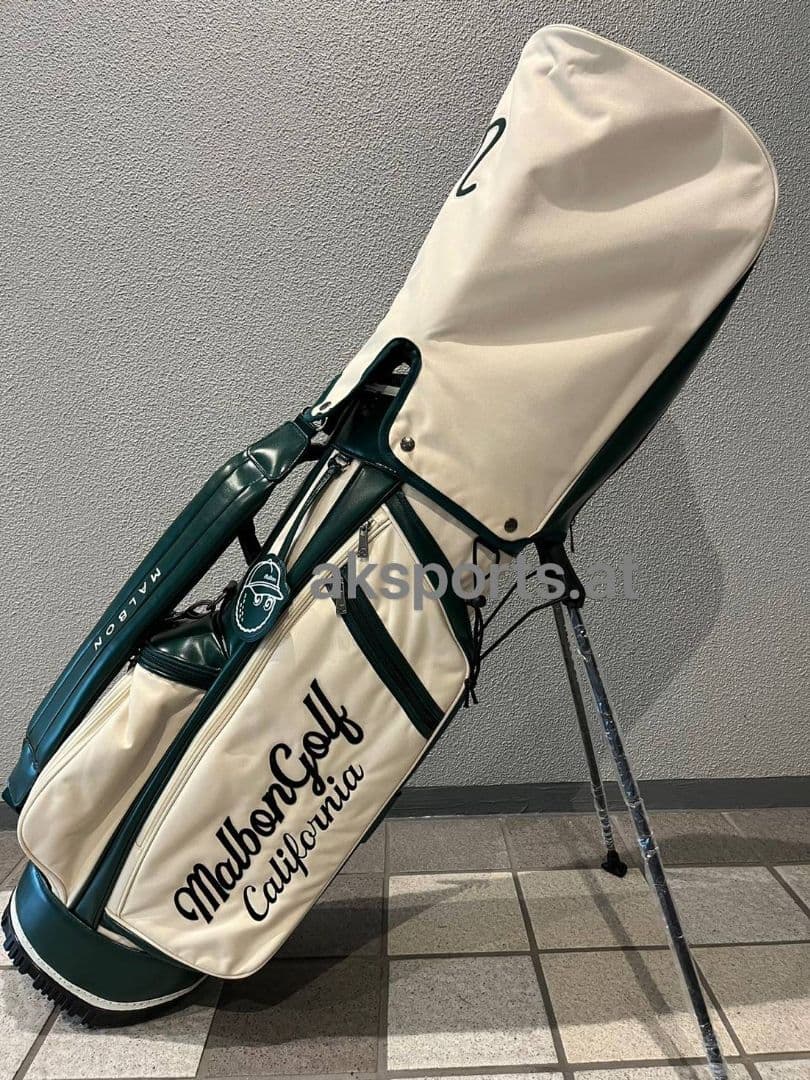 新入荷★マルボンゴルフキャディバッグベージュグリーン