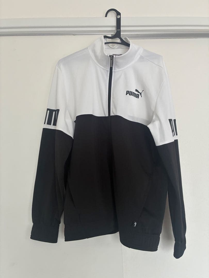 PUMA ジャージ　上下セットアップ　ホワイト/ブラック