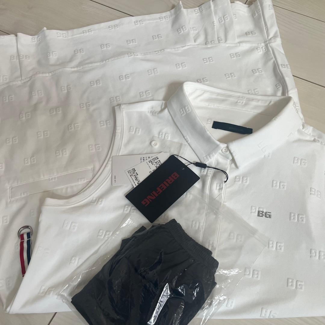 新品★38,500円 L BRIEFINGゴルフ ワンピース ノースリーブポロ