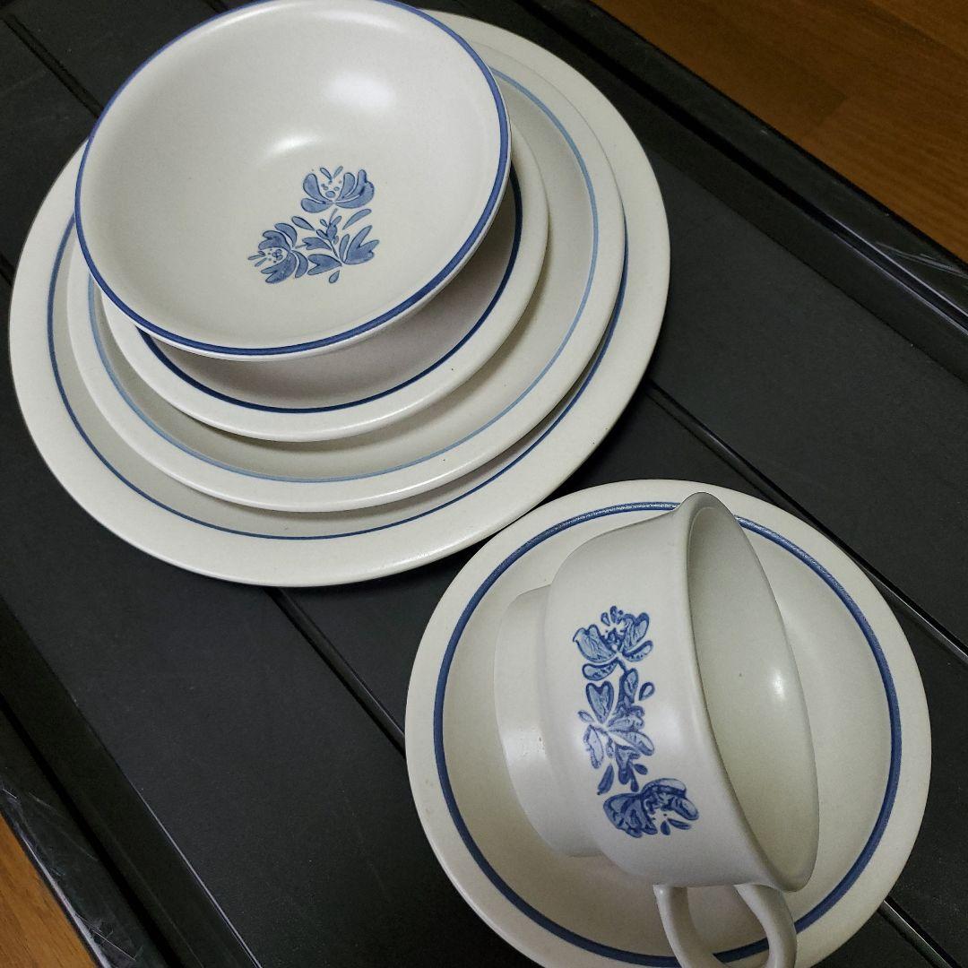 青い花柄の食器PFALTZGRAFF 6点セット