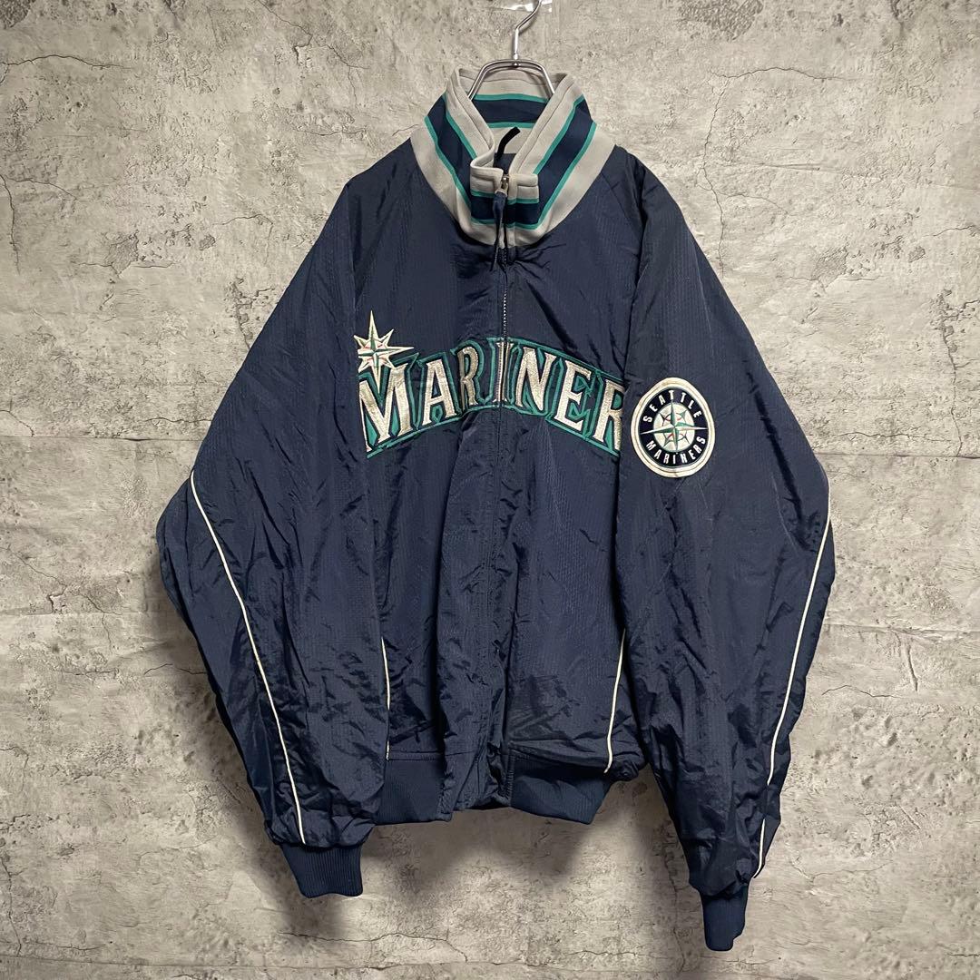 MLB メジャーリーグ　シアトルマリナーズ　ジャンパー　刺繍　古着　USA M