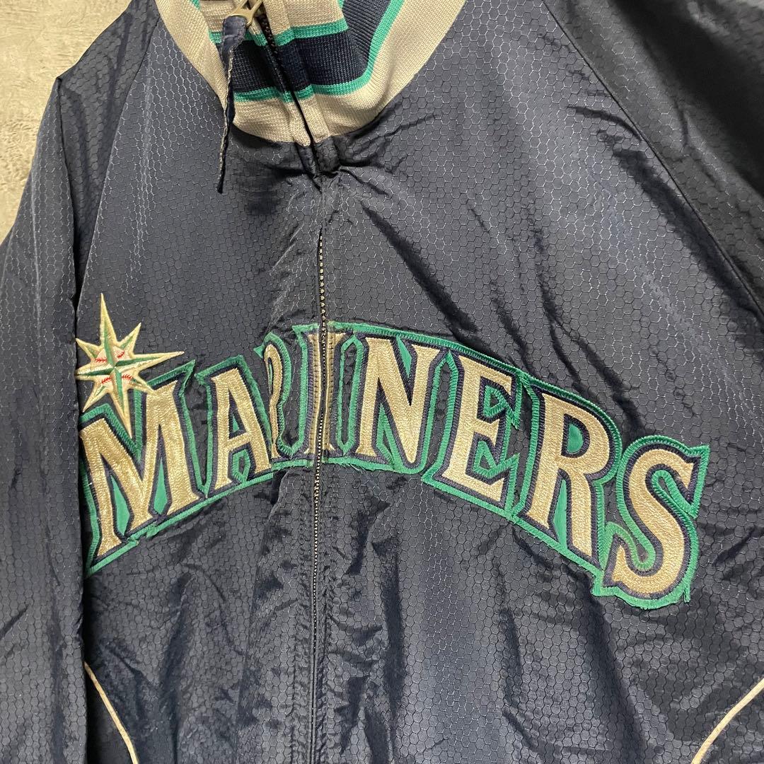 MLB メジャーリーグ　シアトルマリナーズ　ジャンパー　刺繍　古着　USA M
