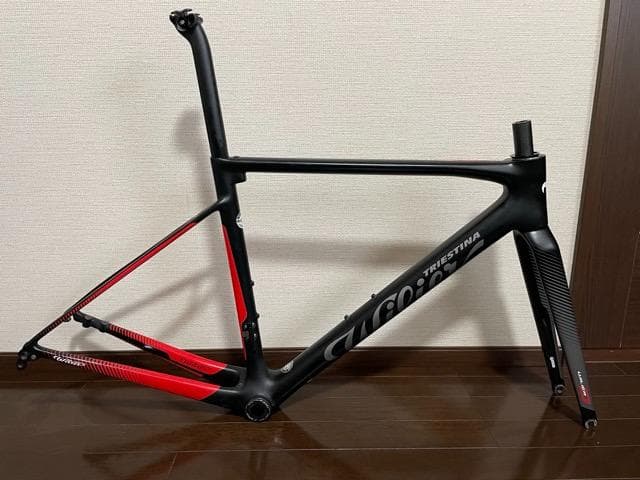 wilier zerosl size sフレームブラック/レッドセラミックBB付