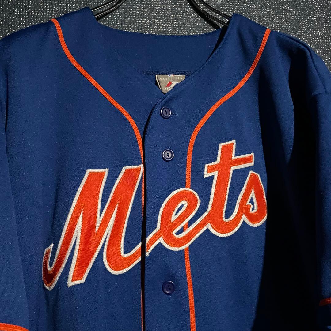 Majestic Mets メッツ　ベースボールシャツ　90’s ゲームシャツ