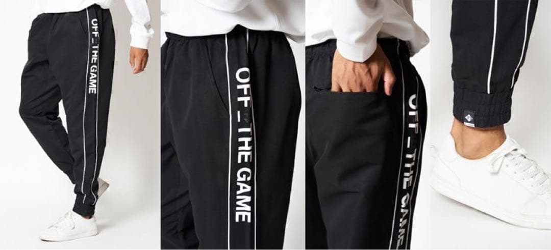 【美品】日本ハム OFF_THE_GAME ウィンドブレーカーパンツ　Lサイズ