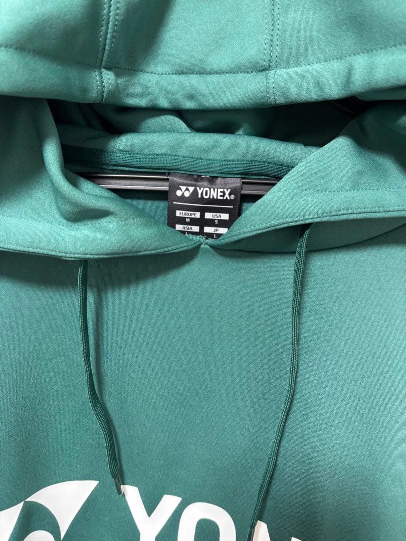 YONEX フード付きパーカー Lサイズ グリーン