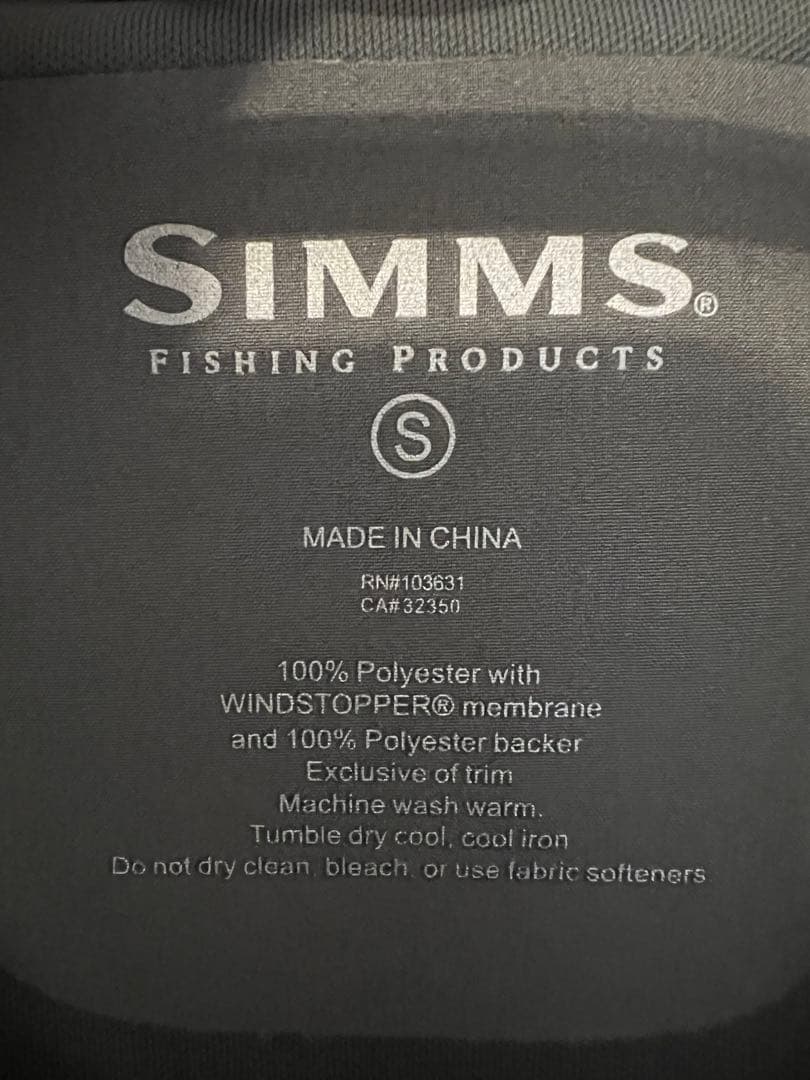 SIMMS ジャケット　Sサイズ