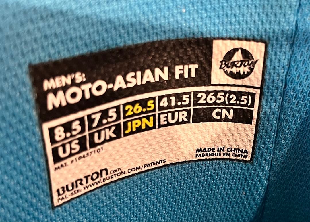 j*a様 BURTON スノーボードブーツ Moto-Asian Fit 26.