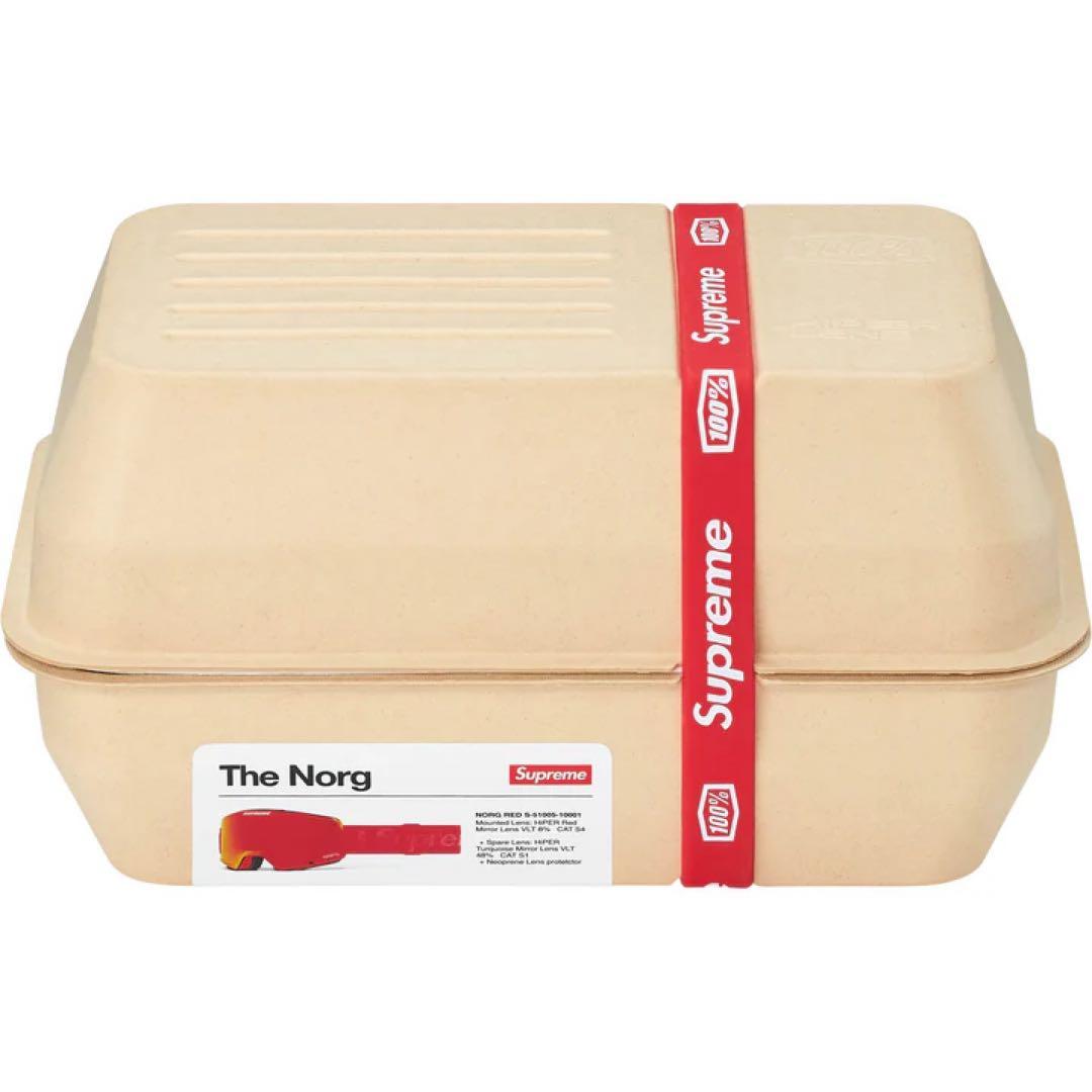 【新品未使用】Supreme100% NORG Goggles RED