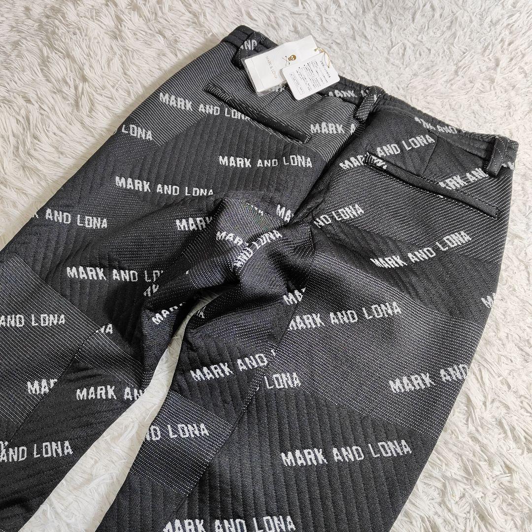 新品タグMARK&LONA マーク&ロナ 総柄ハイブリッドパンツ 50 黒 XL