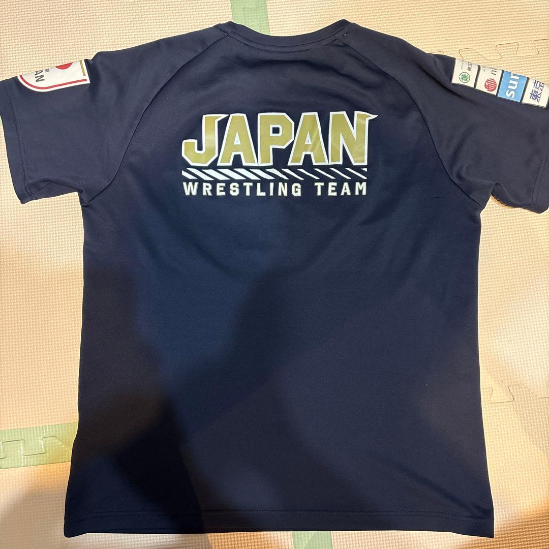 【レア】　レスリング　日本代表　支給品　シャツL