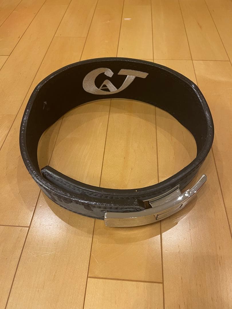 ジュラシック木澤　パワーベルト 黒　カモフラージュ柄