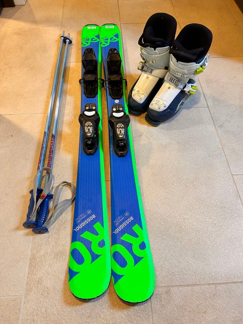 キッズ　ロシニョール スキー板 116cm ブーツ 255mm