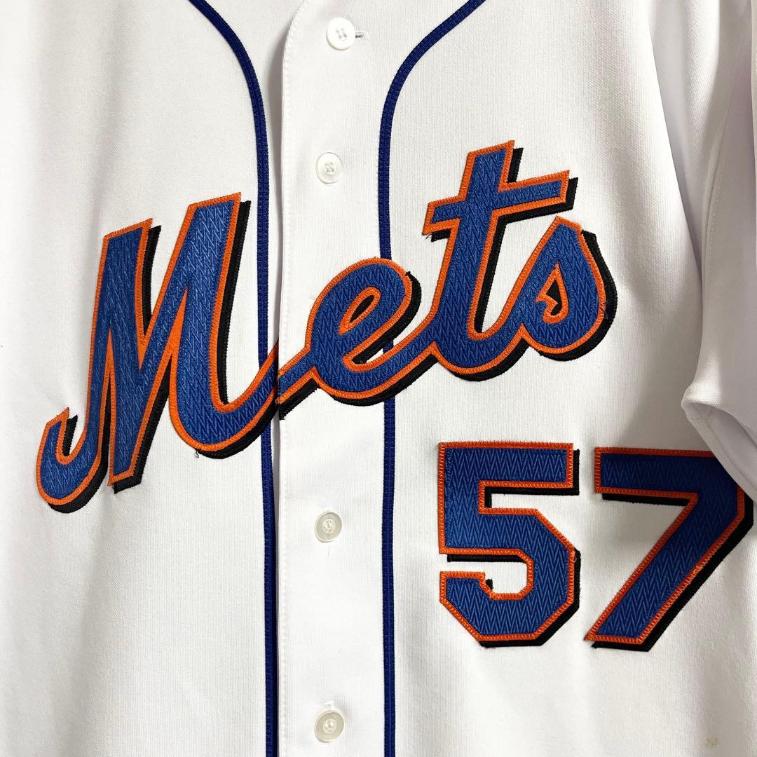 USA製　Majestic メッツ ベースボール シャツ メンズ 44 タグ付き