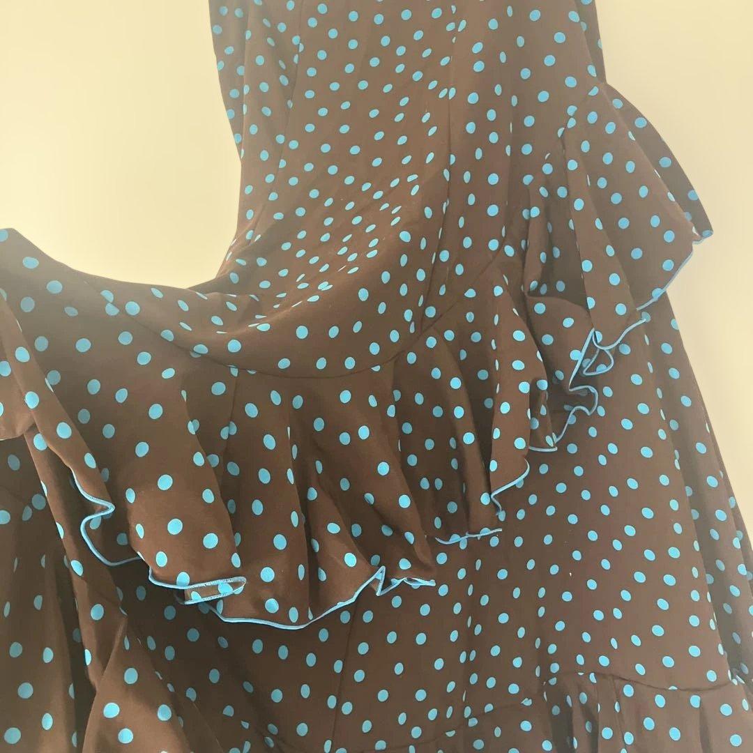 M*o様 IBERIA.S.A フラメンコ HERMOSA⭐️フリル付き茶色水玉